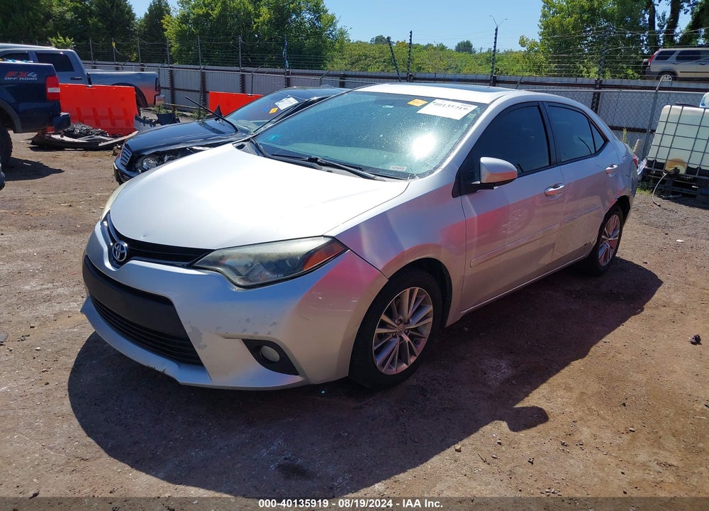 2014 TOYOTA COROLLA LE PLUS VIN: 5YFBURHEXEP124372