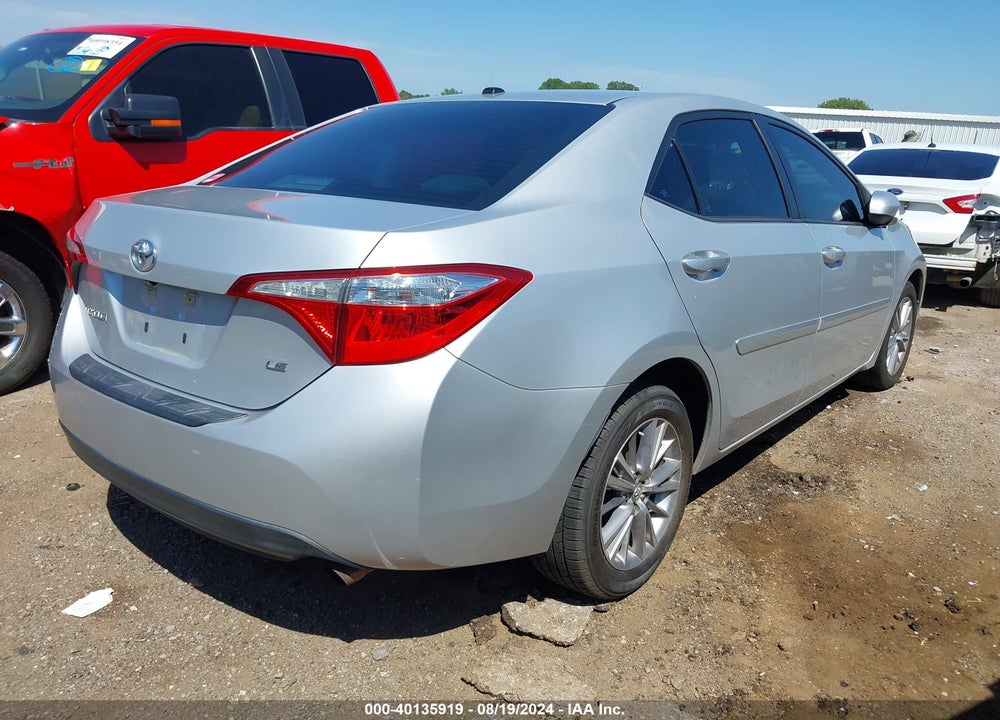 2014 TOYOTA COROLLA LE PLUS VIN: 5YFBURHEXEP124372