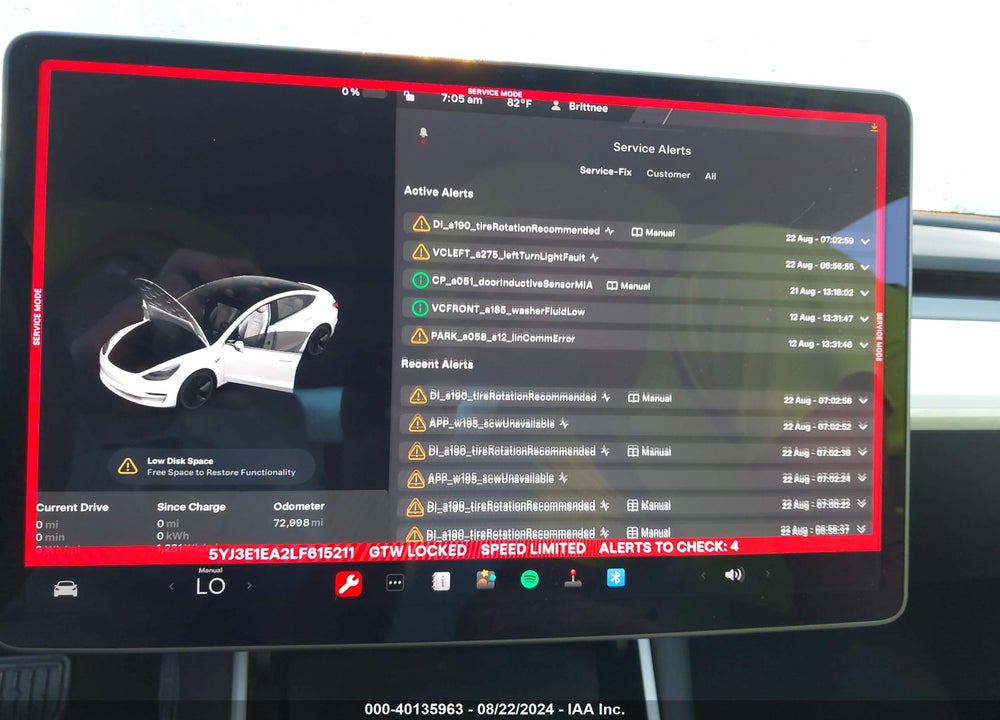 2020 TESLA MODEL 3 STANDARD RANGE PLUS REAR-WHEEL DRIVE/STANDARD RANGE REAR-WHEEL DRIVE VIN: 5YJ3E1EA2LF615211