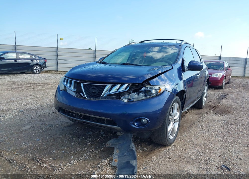 2009 NISSAN MURANO LE VIN: JN8AZ18W29W116694