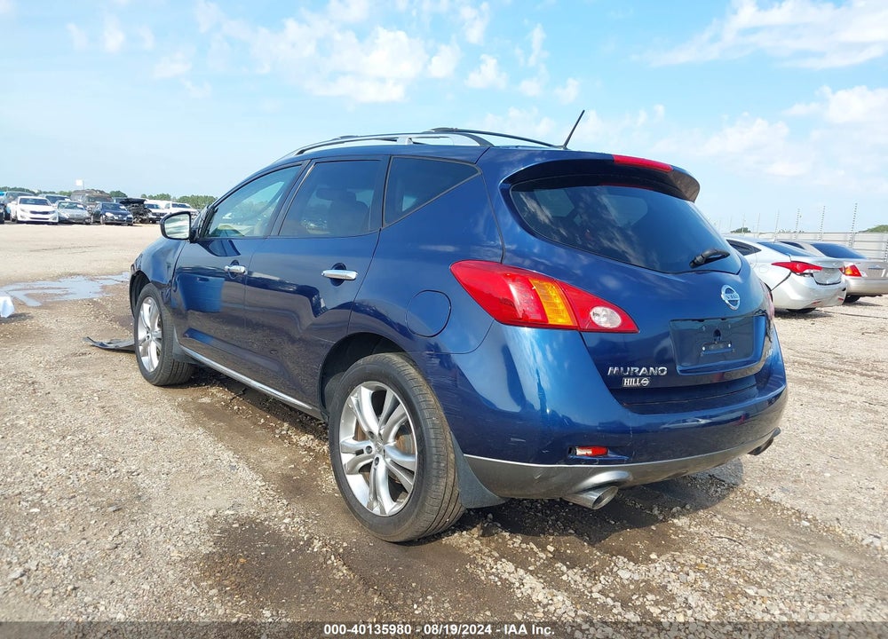2009 NISSAN MURANO LE VIN: JN8AZ18W29W116694