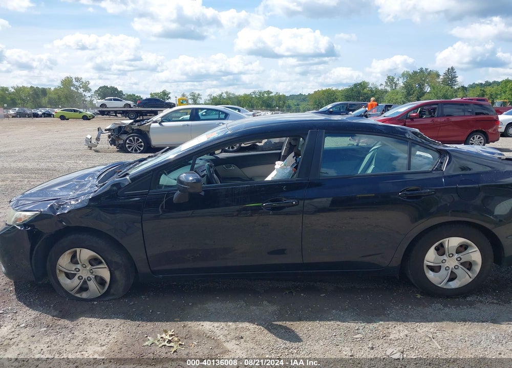 2014 HONDA CIVIC LX VIN: 19XFB2F5XEE026753