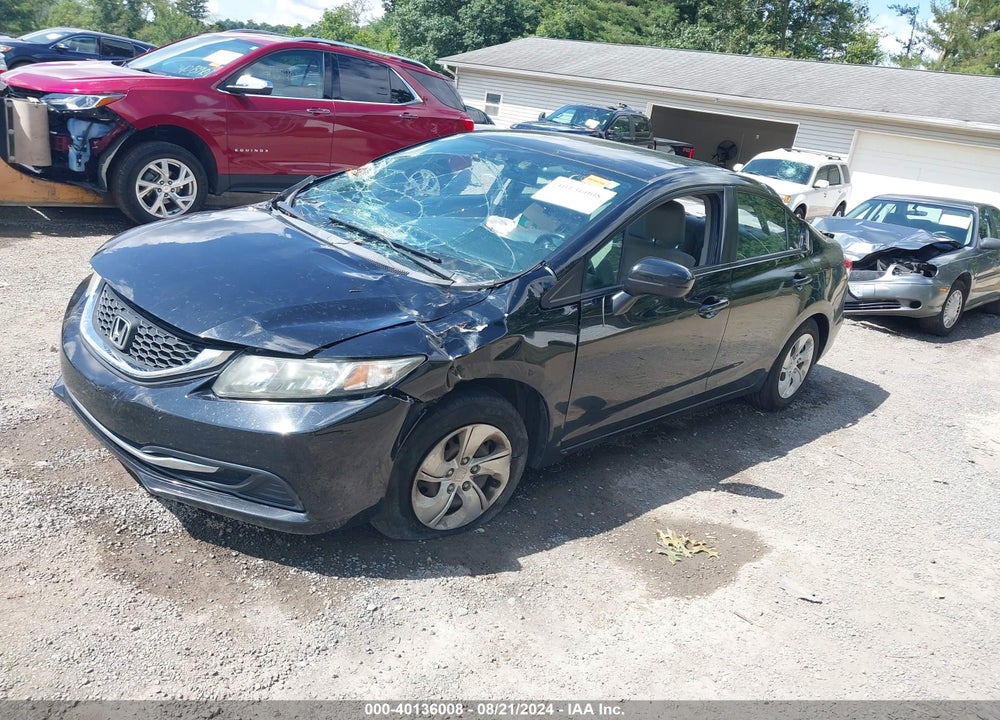 2014 HONDA CIVIC LX VIN: 19XFB2F5XEE026753