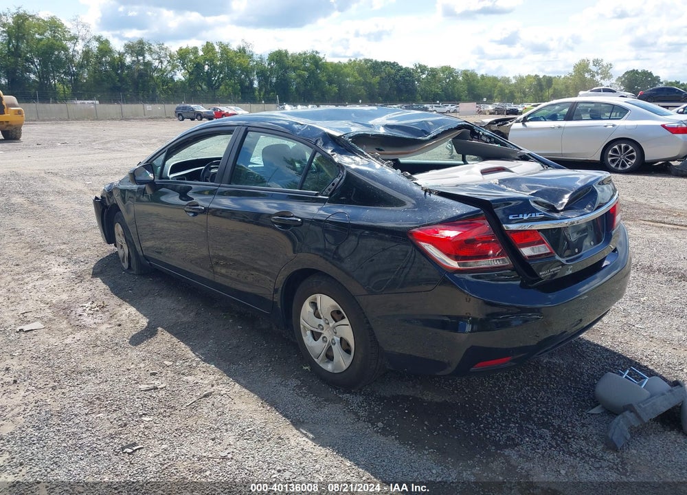 2014 HONDA CIVIC LX VIN: 19XFB2F5XEE026753