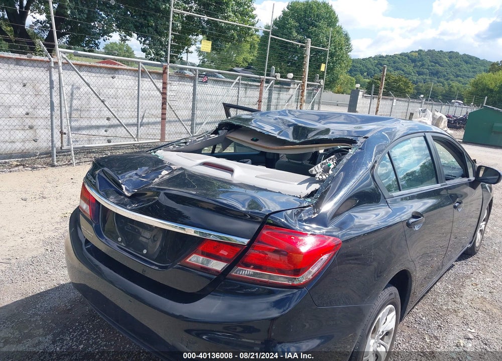 2014 HONDA CIVIC LX VIN: 19XFB2F5XEE026753