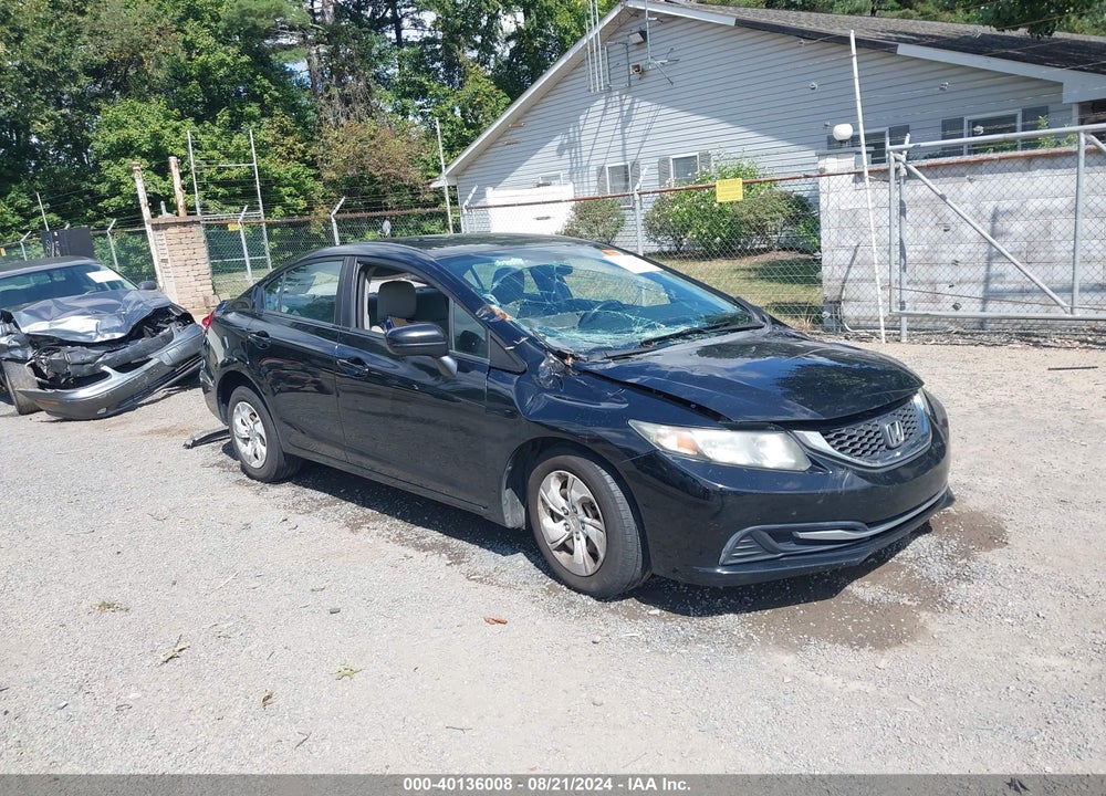 2014 HONDA CIVIC LX VIN: 19XFB2F5XEE026753