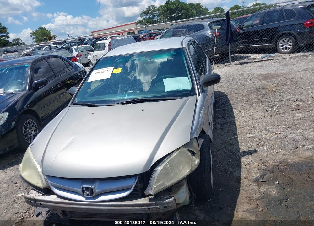 2005 HONDA CIVIC VIN: 2HGES16535H607099