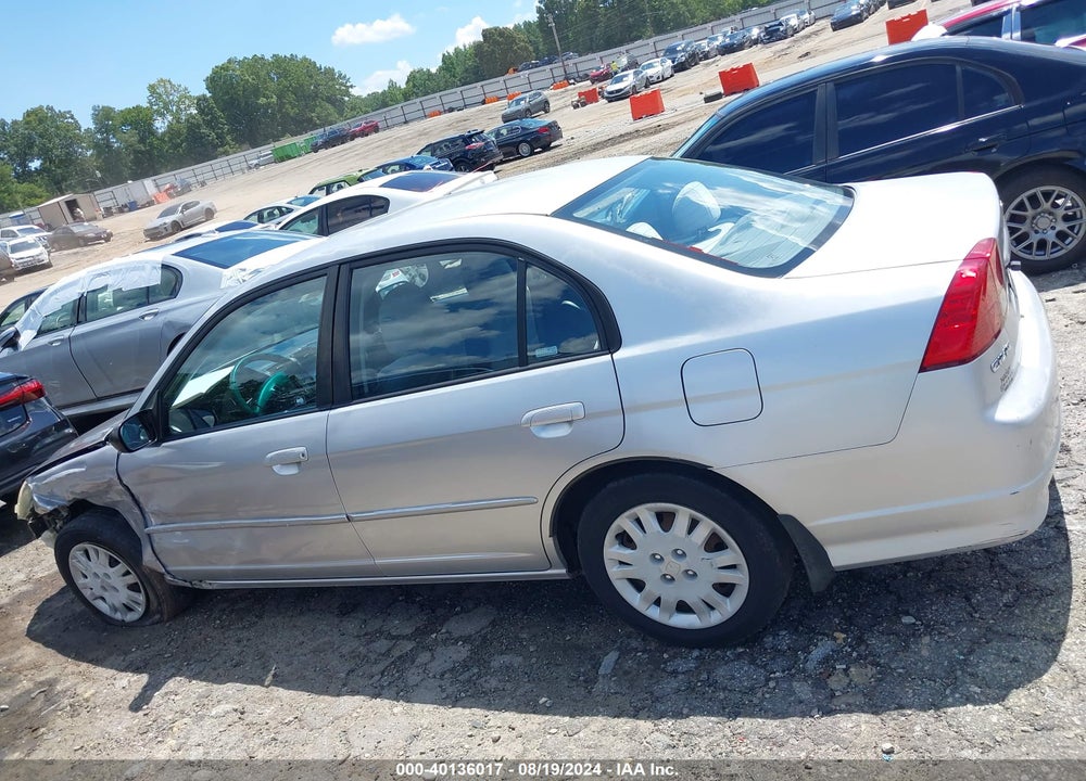 2005 HONDA CIVIC VIN: 2HGES16535H607099