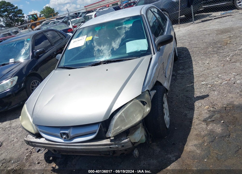 2005 HONDA CIVIC VIN: 2HGES16535H607099