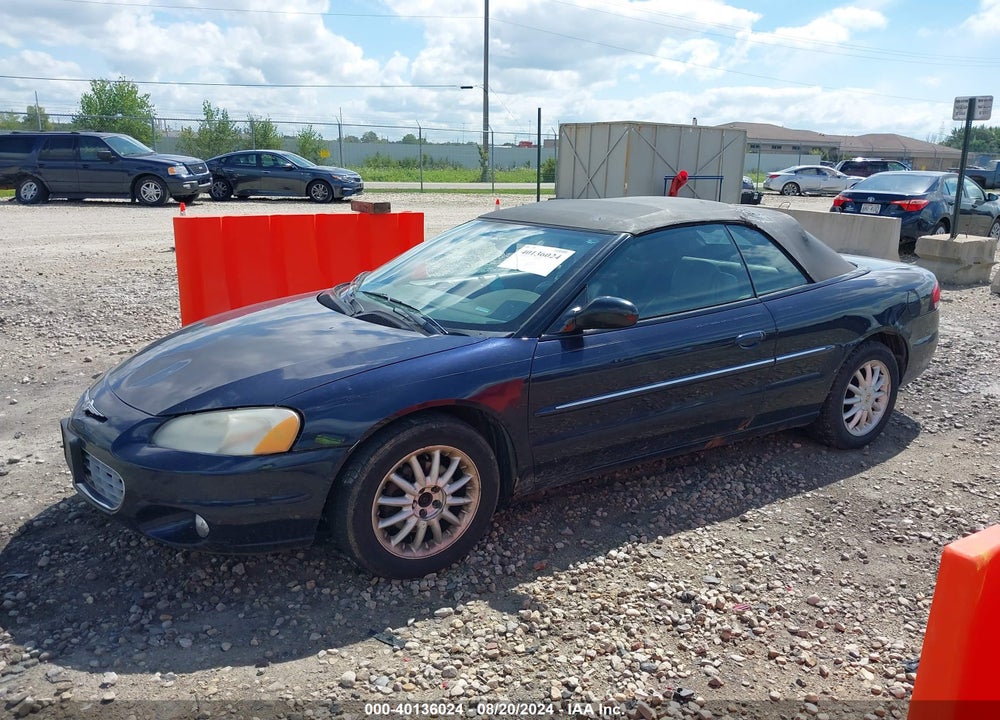 2002 CHRYSLER SEBRING LXI VIN: 1C3EL55R62N317762