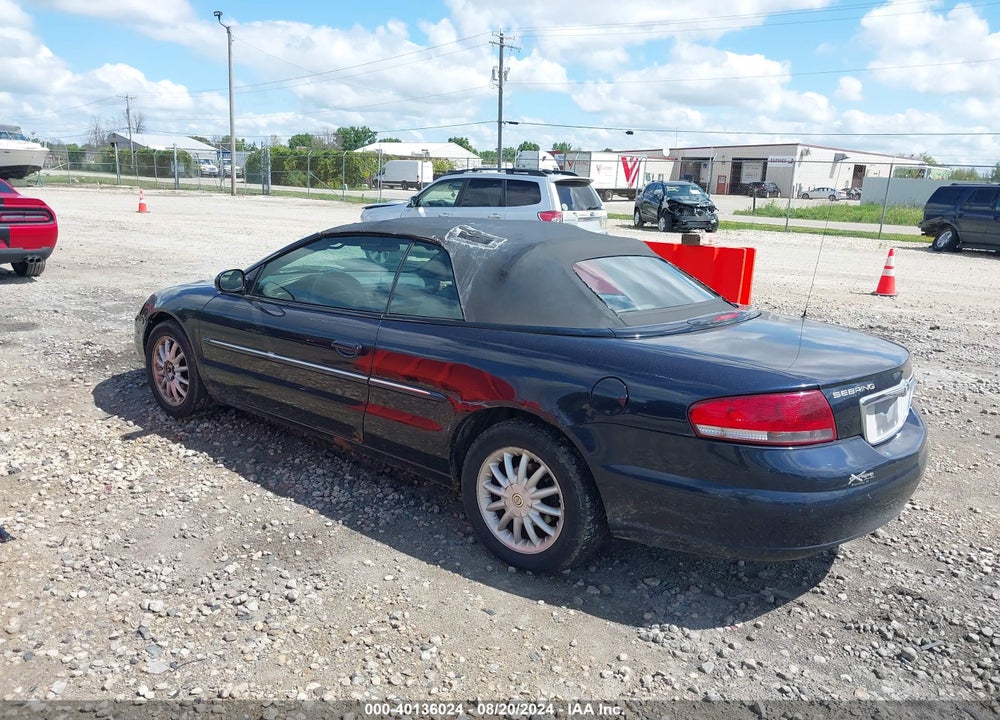 2002 CHRYSLER SEBRING LXI VIN: 1C3EL55R62N317762