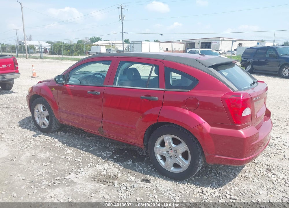 2007 DODGE CALIBER SXT VIN: 1B3HB48B97D296652