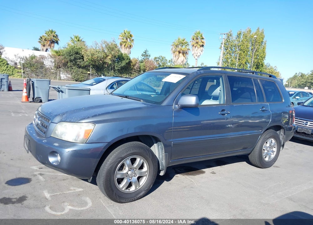 2006 TOYOTA HIGHLANDER V6 VIN: JTEEP21AX60166454