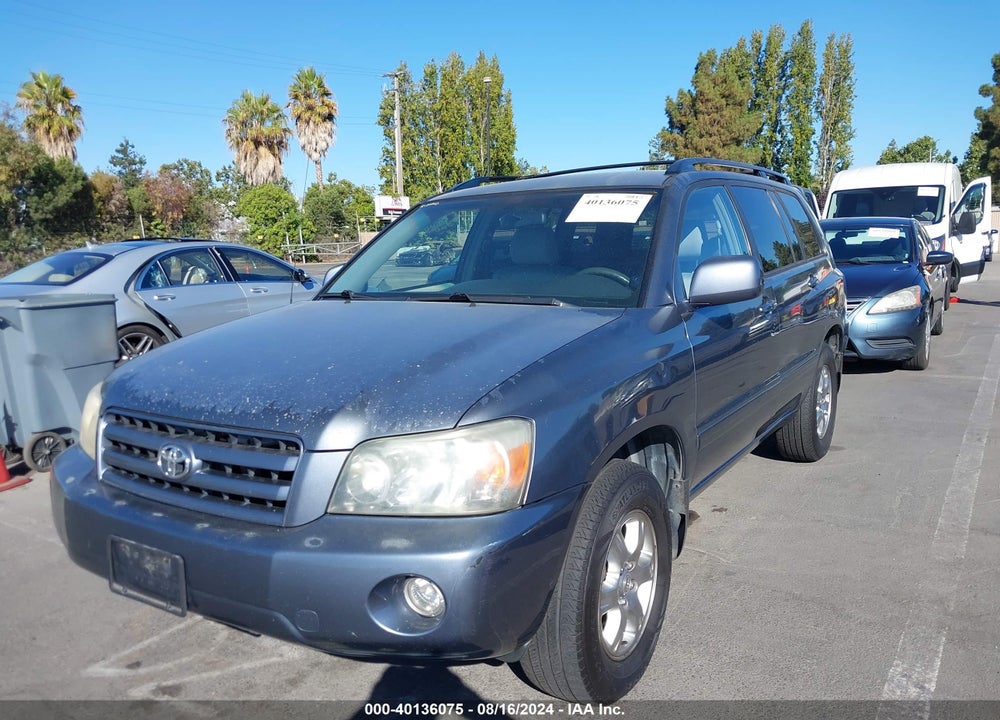 2006 TOYOTA HIGHLANDER V6 VIN: JTEEP21AX60166454
