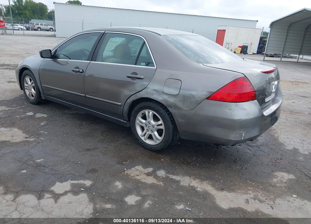 2007 HONDA ACCORD 2.4 EX VIN: 1HGCM567X7A053622
