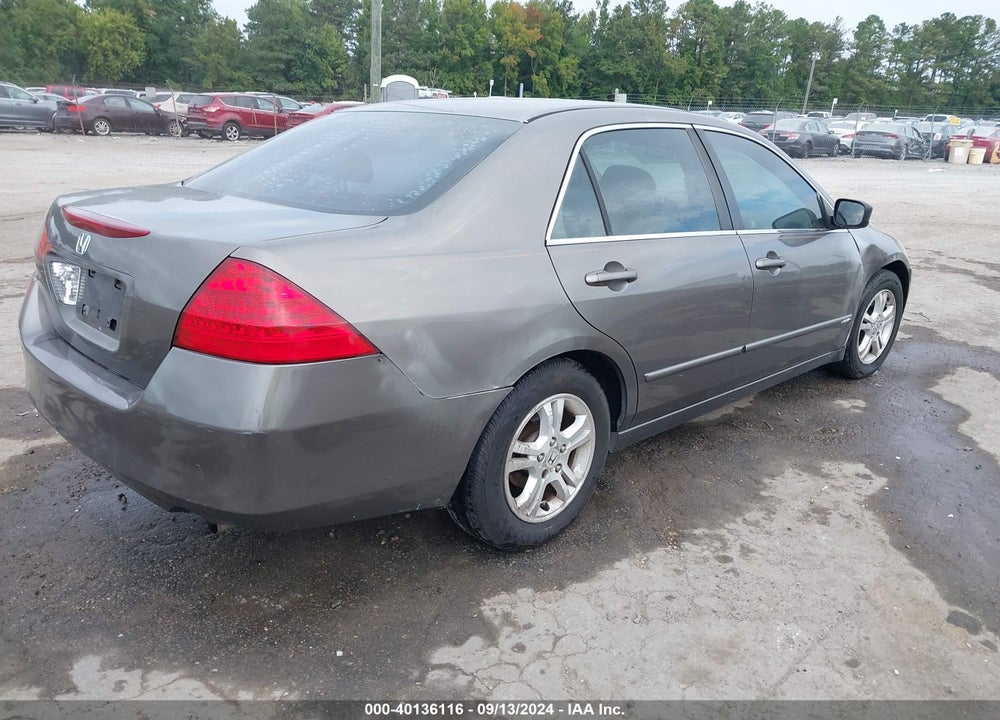 2007 HONDA ACCORD 2.4 EX VIN: 1HGCM567X7A053622