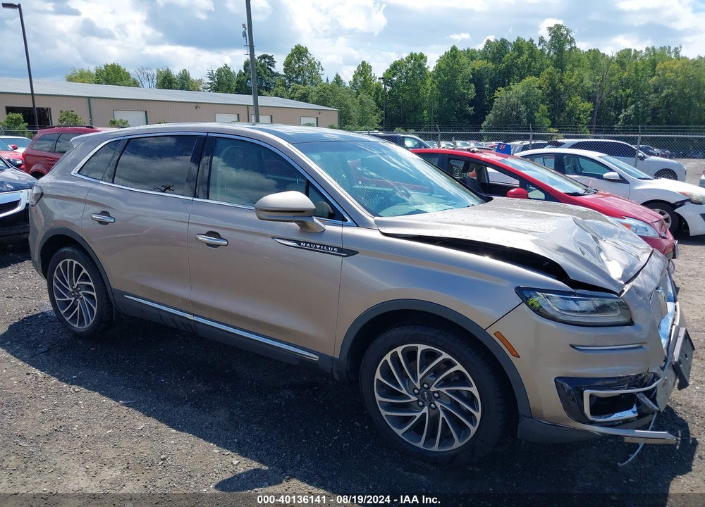 2019 LINCOLN NAUTILUS RESERVE VIN: 2LMPJ8L94KBL32139
