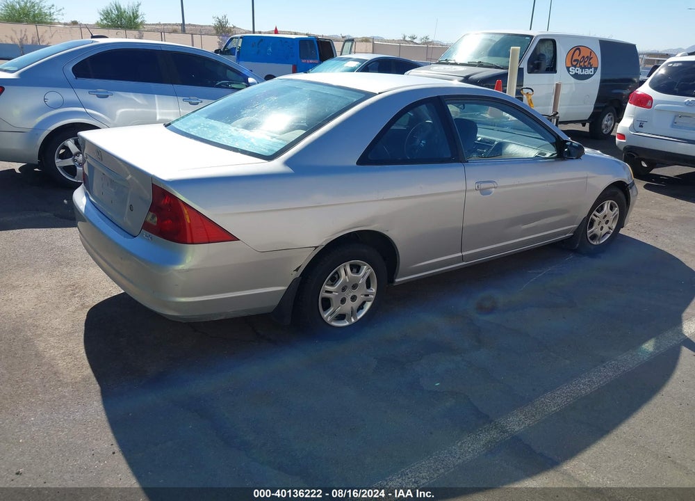 2002 HONDA CIVIC LX VIN: 1HGEM22542L014422