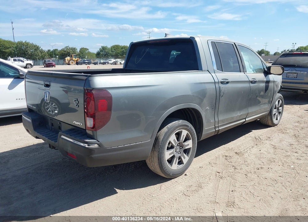 2017 HONDA RIDGELINE RTL-T VIN: 5FPYK3F62HB017526