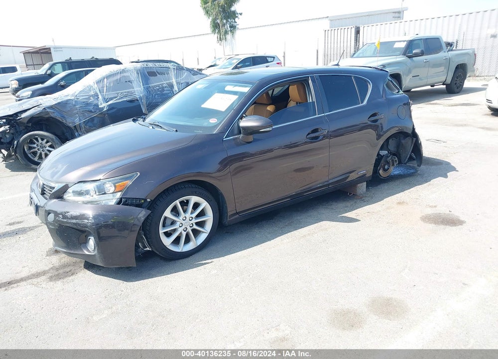 2013 LEXUS CT 200H VIN: JTHKD5BH8D2171035