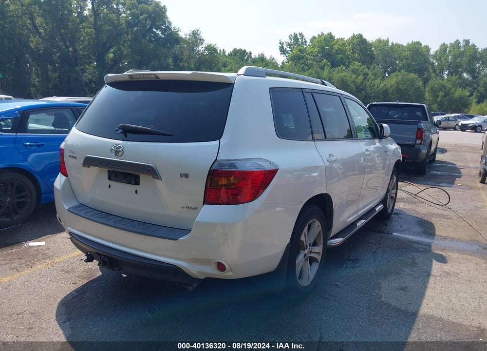 2008 TOYOTA HIGHLANDER SPORT VIN: JTEES43A882043167