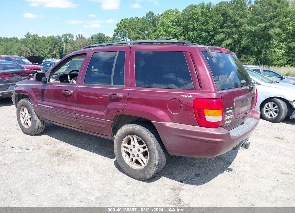 2000 JEEP GRAND CHEROKEE LIMITED VIN: 1J4GW58N9YC278653