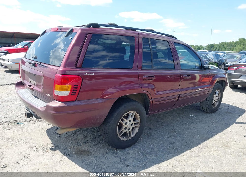 2000 JEEP GRAND CHEROKEE LIMITED VIN: 1J4GW58N9YC278653