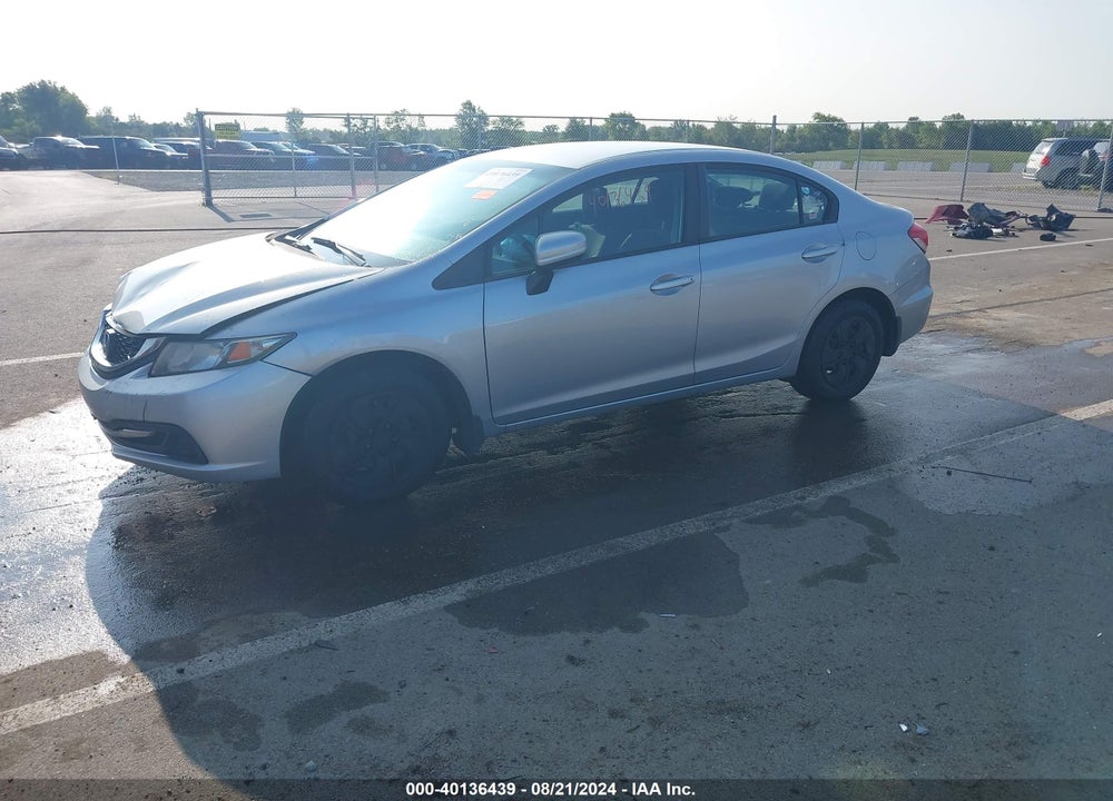 2014 HONDA CIVIC LX VIN: 19XFB2F50EE032660