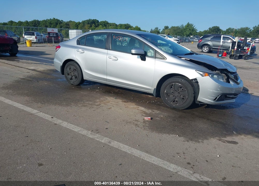 2014 HONDA CIVIC LX VIN: 19XFB2F50EE032660
