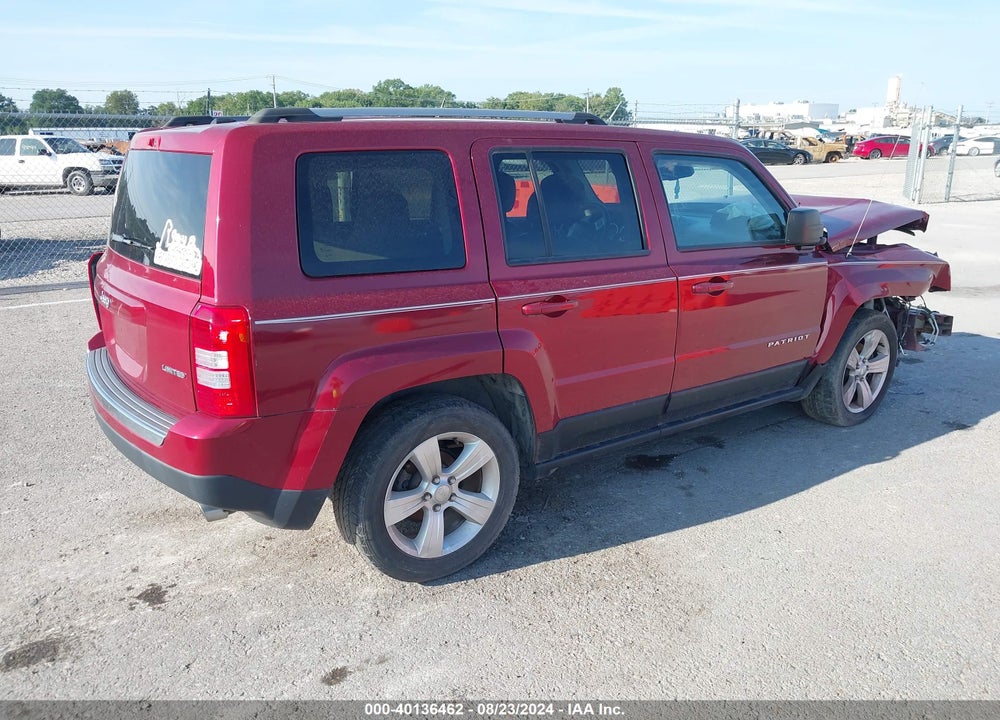 2013 JEEP PATRIOT LIMITED VIN: 1C4NJPCB3DD165970
