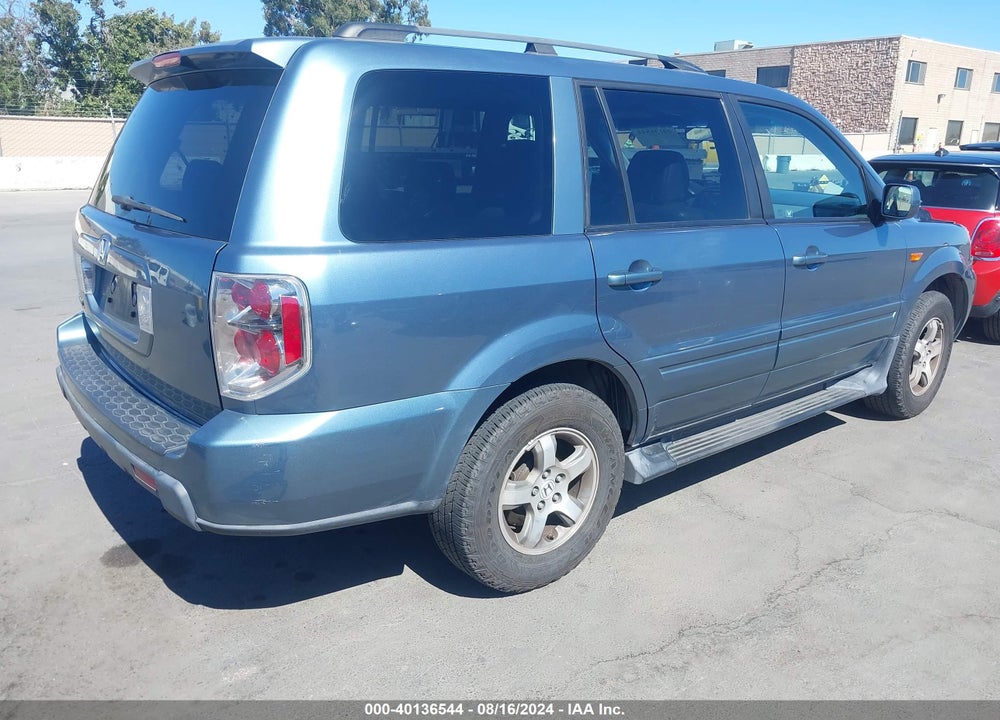 2007 HONDA PILOT EX-L VIN: 5FNYF28537B025953
