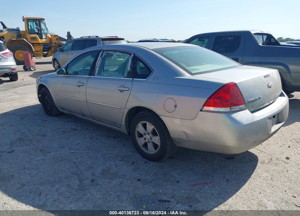 2007 CHEVROLET IMPALA LT VIN: 2G1WT55N379258363