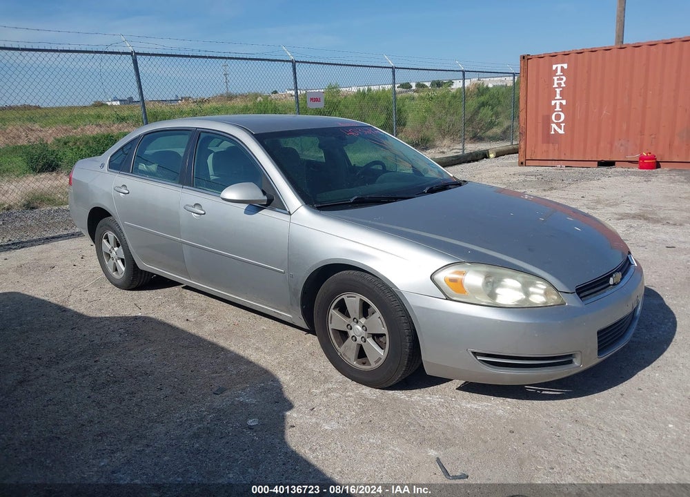 2007 CHEVROLET IMPALA LT VIN: 2G1WT55N379258363