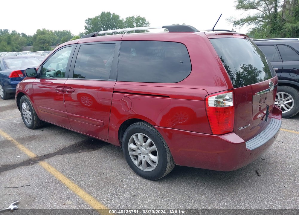 2009 KIA SEDONA VIN: KNDMB233796296027