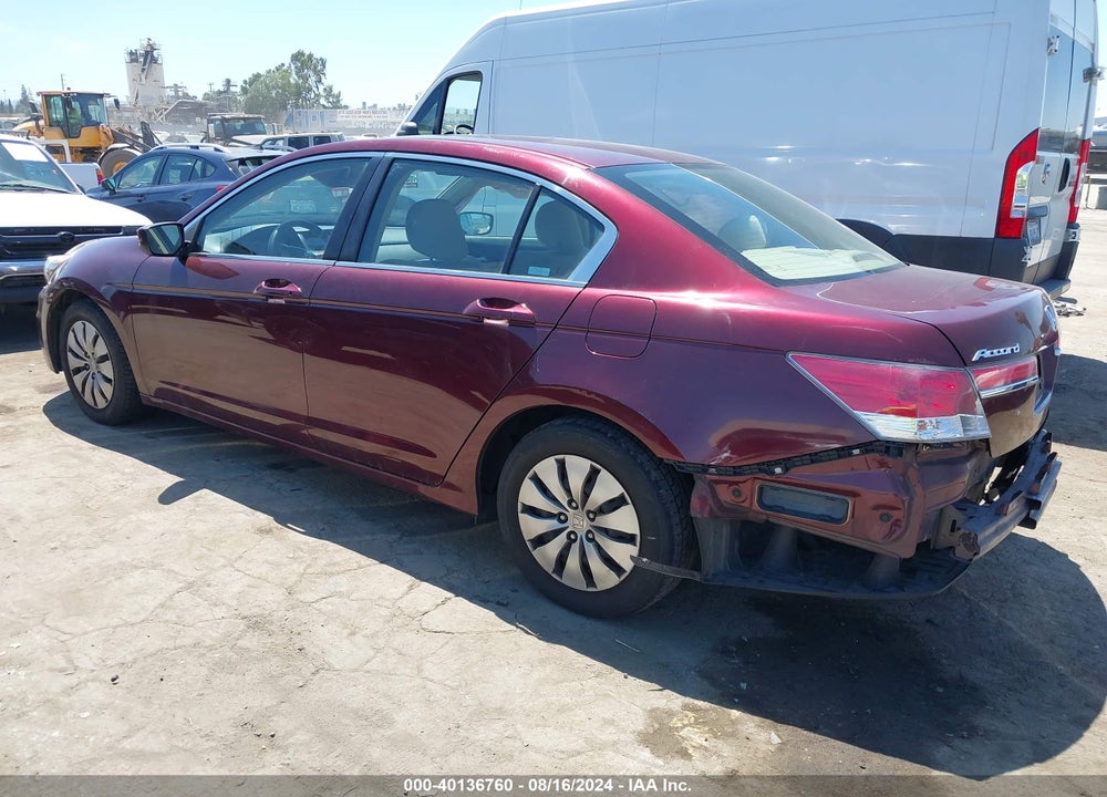 2012 HONDA ACCORD 2.4 LX VIN: 1HGCP2F37CA105902