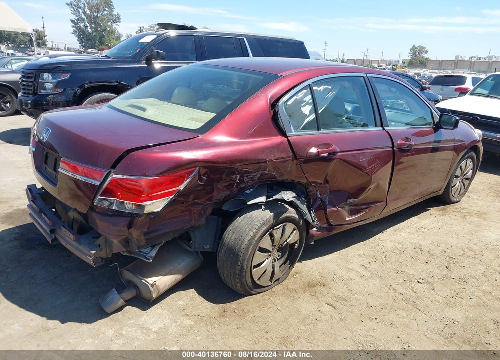 2012 HONDA ACCORD 2.4 LX VIN: 1HGCP2F37CA105902