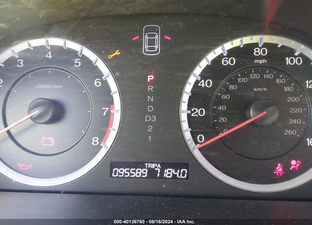 2012 HONDA ACCORD 2.4 LX VIN: 1HGCP2F37CA105902