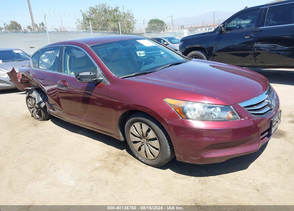 2012 HONDA ACCORD 2.4 LX VIN: 1HGCP2F37CA105902