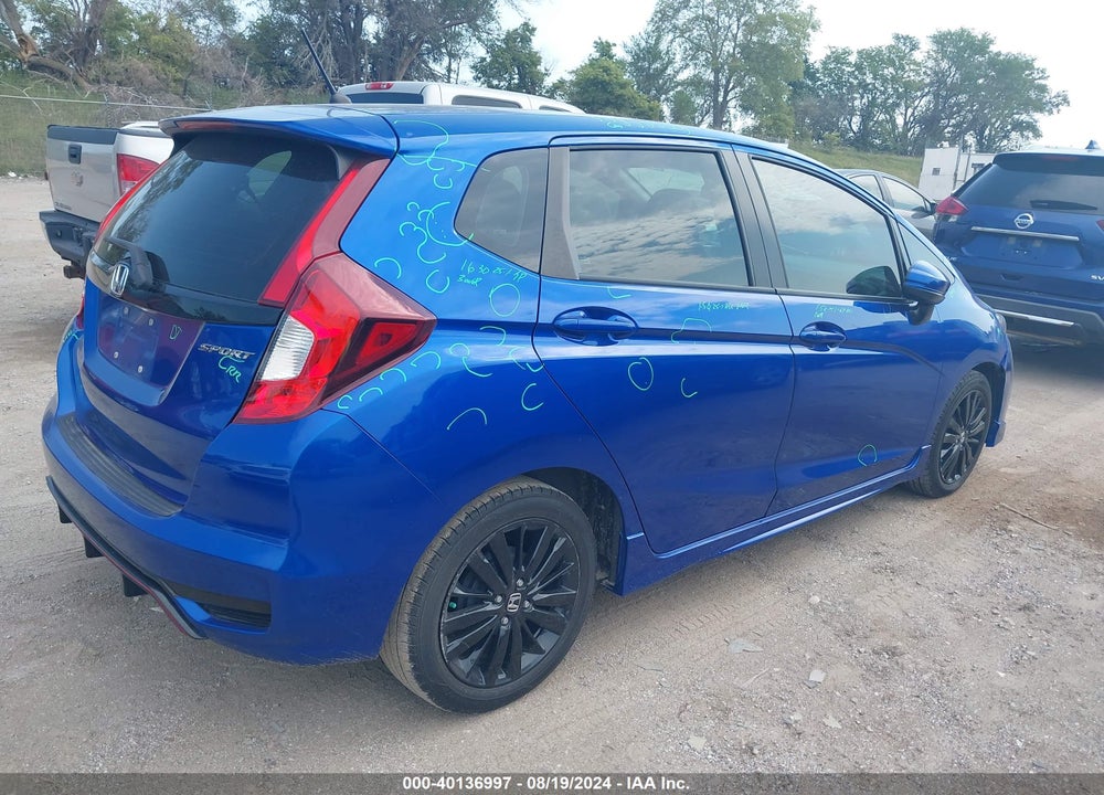 2018 HONDA FIT SPORT VIN: 3HGGK5H60JM734281