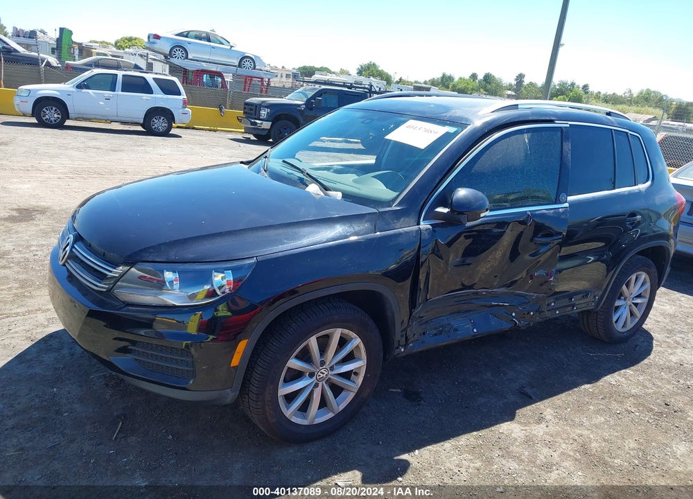2017 VOLKSWAGEN TIGUAN 2.0T WOLFSBURG EDITION VIN: WVGRV7AX6HK007415