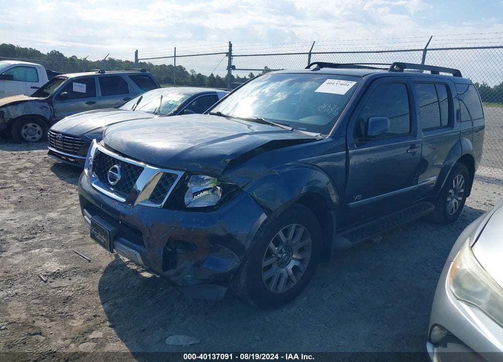 2008 NISSAN PATHFINDER LE V8 VIN: 5N1BR18A28C625460