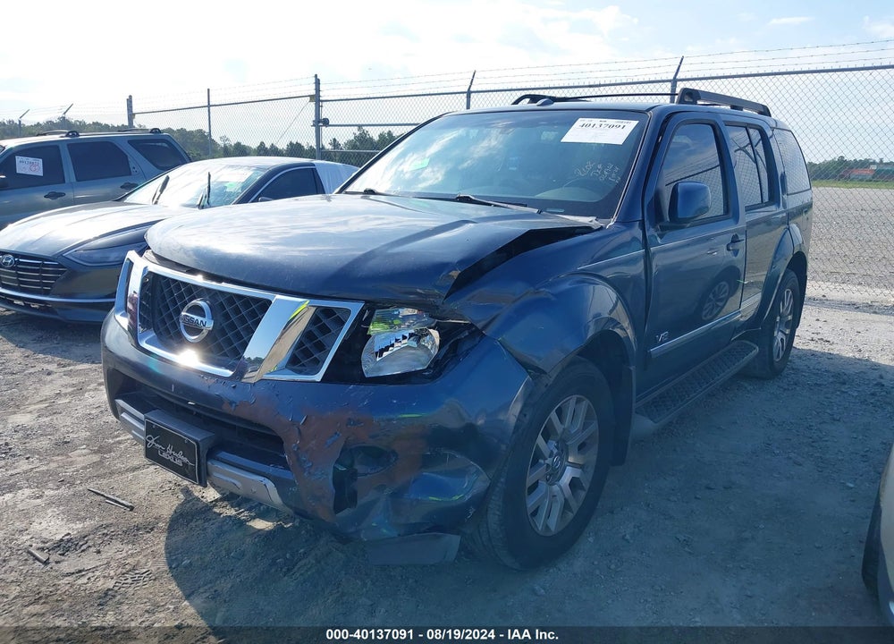 2008 NISSAN PATHFINDER LE V8 VIN: 5N1BR18A28C625460