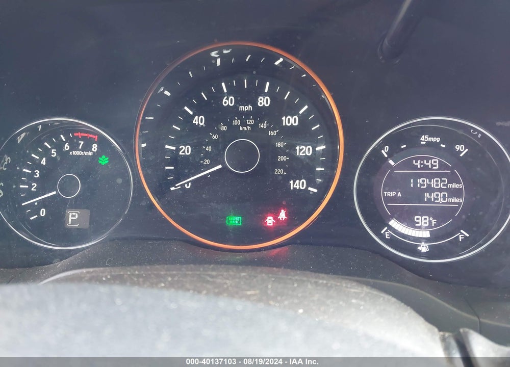 2016 HONDA HR-V EX-L VIN: 3CZRU5H73GM732831