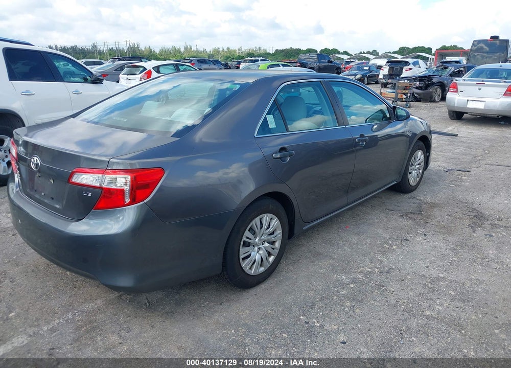 2013 TOYOTA CAMRY LE VIN: 4T1BF1FK0DU726022