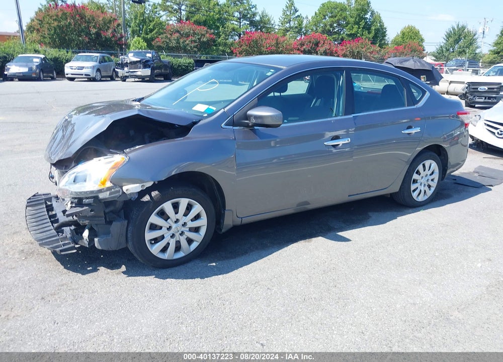 2015 NISSAN SENTRA SV VIN: 3N1AB7AP5FY374673