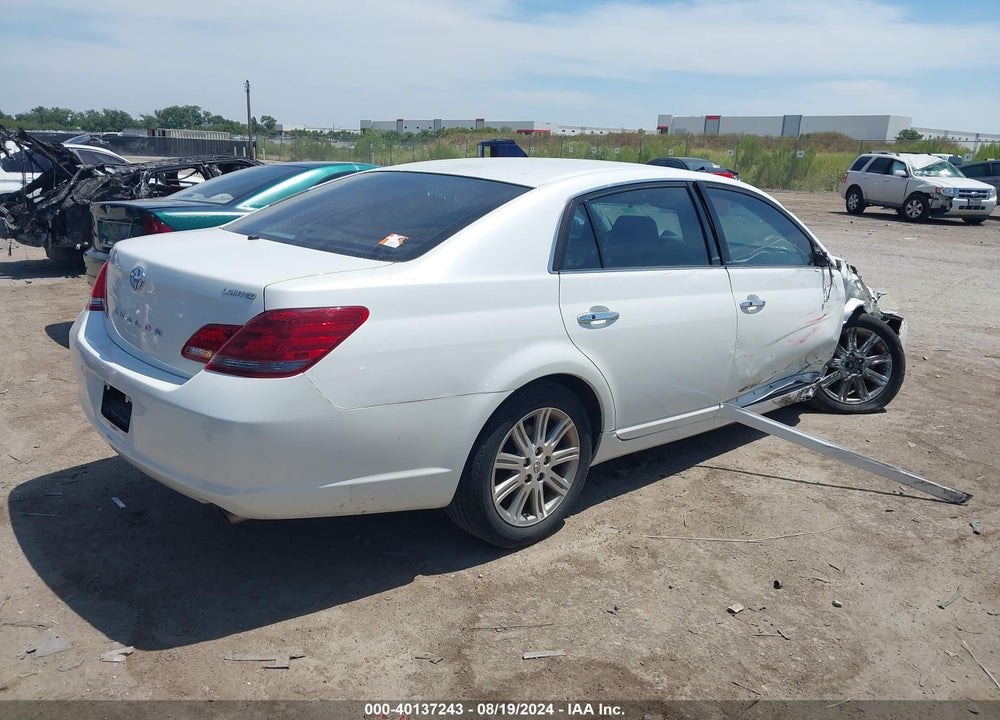 2008 TOYOTA AVALON LIMITED VIN: 4T1BK36B98U313612