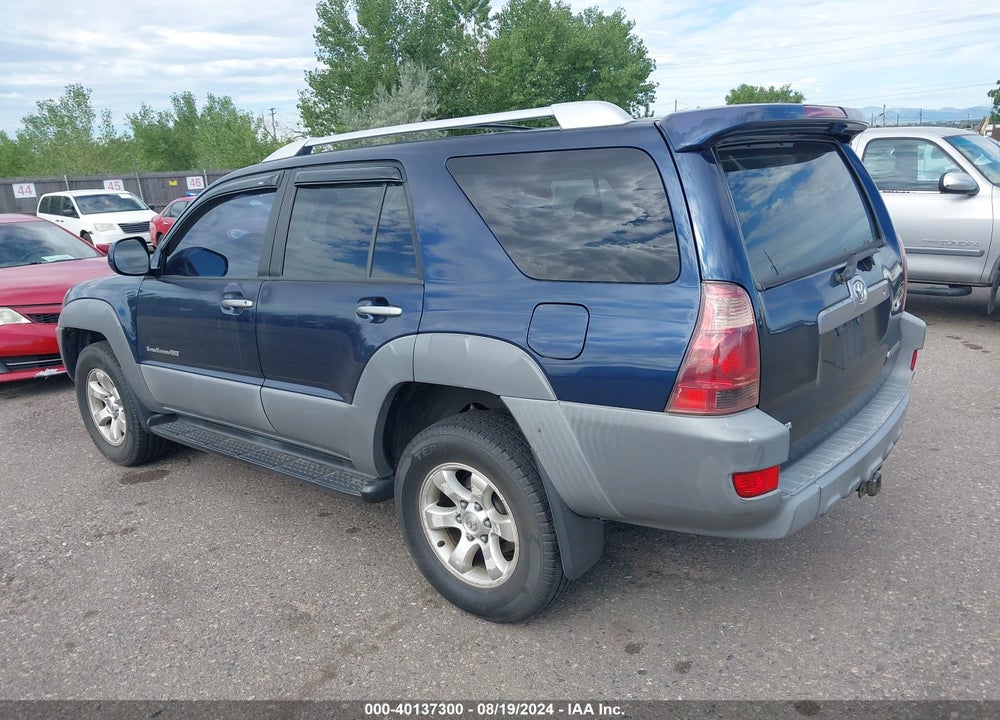 2003 TOYOTA 4RUNNER SR5 SPORT V8 VIN: JTEBT14R438001524