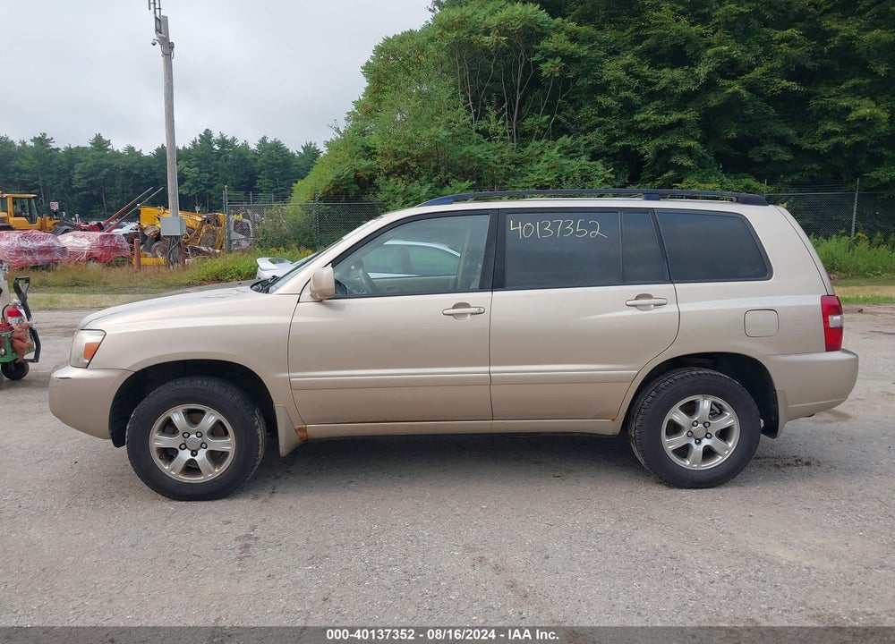 2005 TOYOTA HIGHLANDER V6 VIN: JTEEP21A750085068