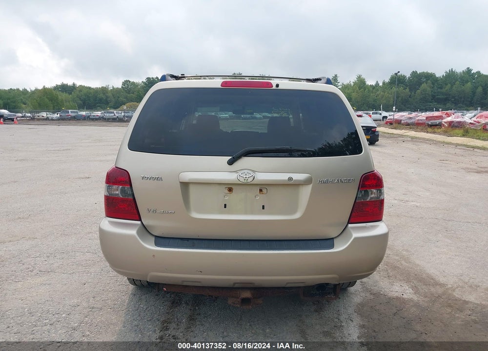 2005 TOYOTA HIGHLANDER V6 VIN: JTEEP21A750085068