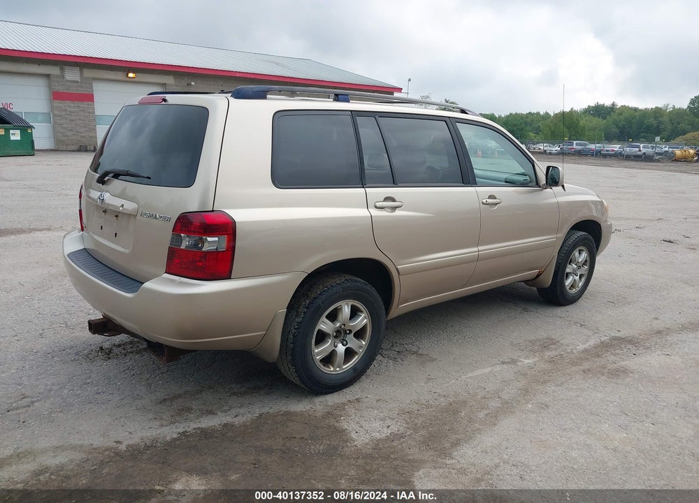 2005 TOYOTA HIGHLANDER V6 VIN: JTEEP21A750085068